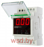 Указатель тока  WT-1 однофазный, 0,5-50А, c внешними ТТ до 999А, цифровая индикация, 3 модуля, монтаж на DIN-рейке 230В AC IP20